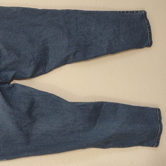 SLIGHTLY USED J. JILL DENIM MEDIUM WASH PATCH DENIM AUTHENTIC FIT SLIM ANKLE 14 - Picture 14 of 16